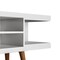 Manhattan Comfort Utopia 70.47" TV Stand with Splayed Wooden Legs and 4 Shelves in White 19754 - alternate 2